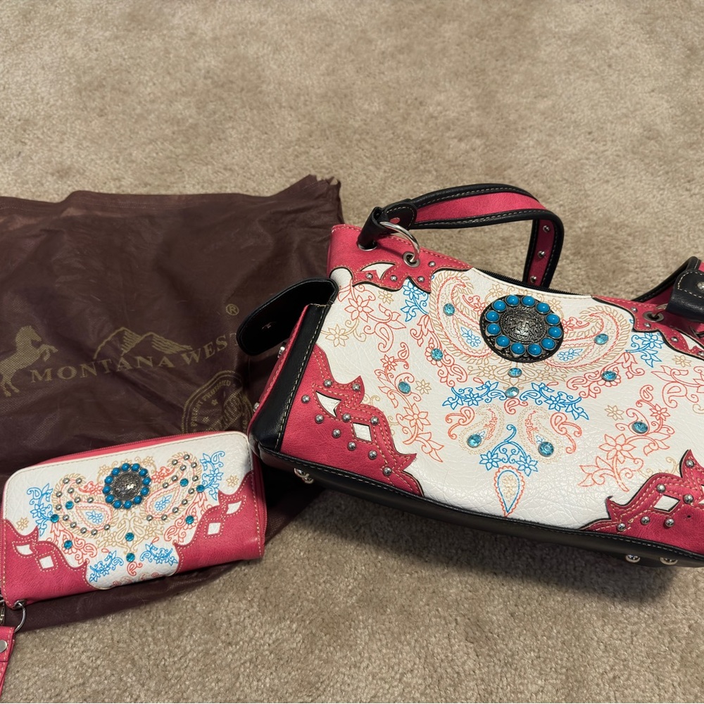 Montana west purse w/ wallet